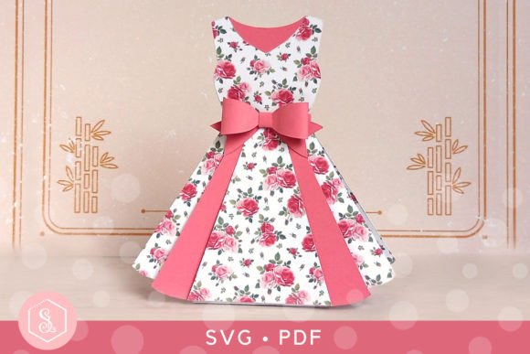 Download Dress Favour Box SVG + PDF Template - Premium Bundle