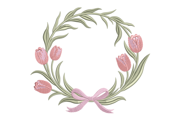 Download Spring Tulip Wreath – Elegant Floral - Floral Collection