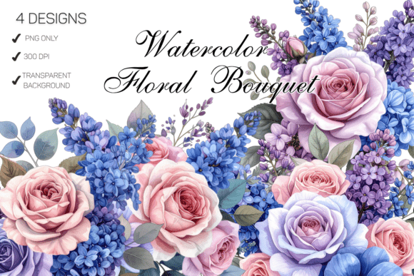 Download Watercolor Floral Bouquet Wedding - Floral Collection